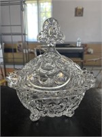 Lead Crystal Footed Candy Dish