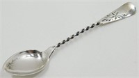 Antique Sterling Silver Salt Spoon - Victorian
