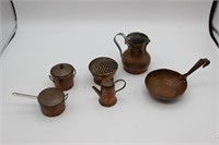 Miniature Copper Cookware Set