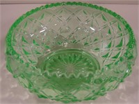 5.5" Diameter Green Glass Bowl