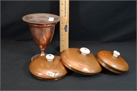 COPPER CUP AND LIDS