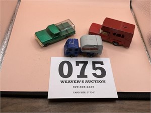 A lot of 3Lesney matchbox toy trucks