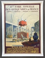 1920's French Poster, Fair of Antique Dealers