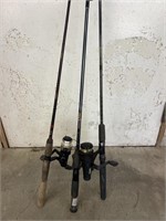 3 Fishing Rods with Reels