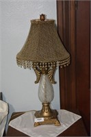 Glass and Metal Table Lamp 30" Tall