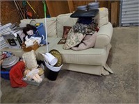 REMAINING CORNER CONTENTS - COUCH, DOLLS, AND MORE