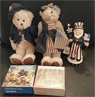 Patriotic Bears, Bear Puzzles, Uncle Sam