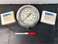 Vintage pressure gauges. NOS