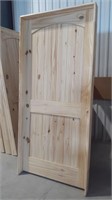 36" 2-Panel Knotty Pine Door