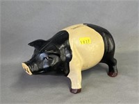 Cast Metal Pig Form Still Bank