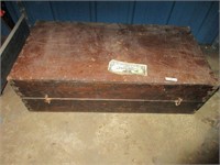 Vintage wooden carpentry toolbox
