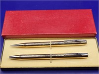 Osborne Gold Tone Pen & Pencil Set w/Box