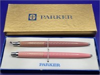 Parker Pink & Mauve Pen Set w/Box