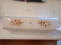 Lovely vintage light cover. Approx 14 by 4 inches
