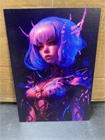 Cyberpunk girl 6x8 inch acrylic print ,some are