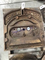 Hercules Power tractor panel, 19x19