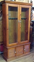 Wooden gun cabinet