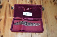 Vintage Siam Sterling Panel Bracelet