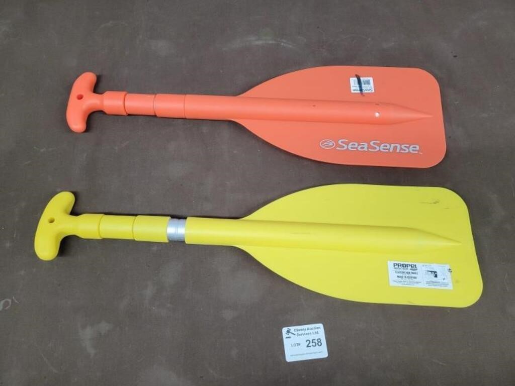 2x New Fold down boat paddles (retail $35each)
