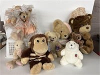 Variety of Stuffed Animals