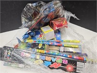 NO SHIPPING!  Assorted Lot of Fire Works SEE PICS