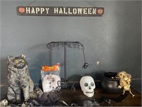 Halloween Decor w/ Cat Bank