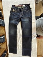 Cinch 32x38 Ian Mid Rise Slim Boot Cut Jeans