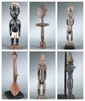 Six West African style figures. 20th century.