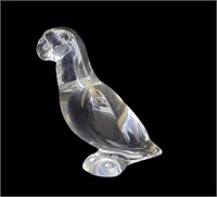 Baccarat Crystal Parrot Figurine