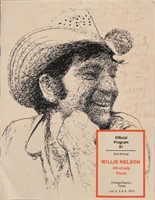 2nd Willie Nelson 4th Of July Picnic Program Cover