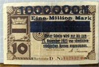 1923 German banknote