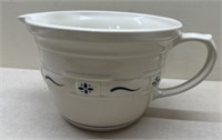 Longaberger pottery mixing bowl