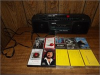 Sanyo Radio- tape player model M7024A w/ tapes