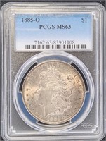 1885-O Morgan Dollar - MS63 PCGS Morgan Beauty