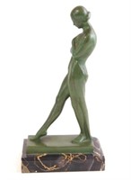Max Verrier  (1891-1973) Art Deco bronze Dancer