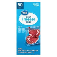 (2 pack) Great Value Freezer Guard Double Zipper