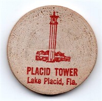 Lake Placid FL Wooden Nickel