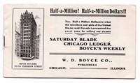 Vintage Boyce Paper Carrier Booklet