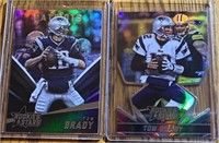 (2) Tom Brady Rookie/ Star Die-Cut & Reg Cards