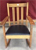 Antique Mission Oak Rocker