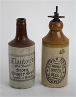 TWO GINGER BEER BOTTLES