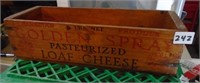 Golden Spray Cheese Box  12" x4" x 3"h