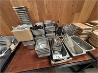 Qty S/S Containers, Chip Baskets, Sandwich Cutters