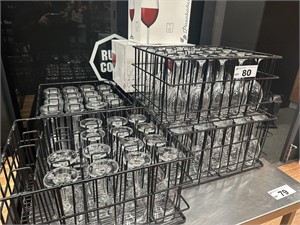 5 Trays & 3 Boxes Stemmed Wine Glasses
