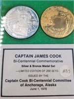 Captain James Cook bicentennial silver and bronze