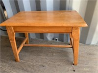 Wood Bench Table 14x24x17