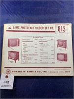 Vintage Sams Photofact Folder No 813 Console TVs