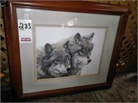 24" x 29" Wolf Picture