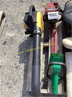 C2. Blower & (2) shrub trimmers running condition