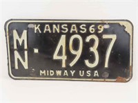 1969 Kansas License Plates